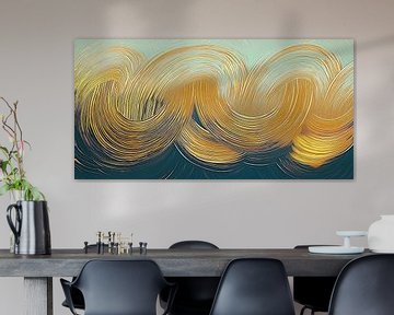 Modern abstract goud van Bert Nijholt