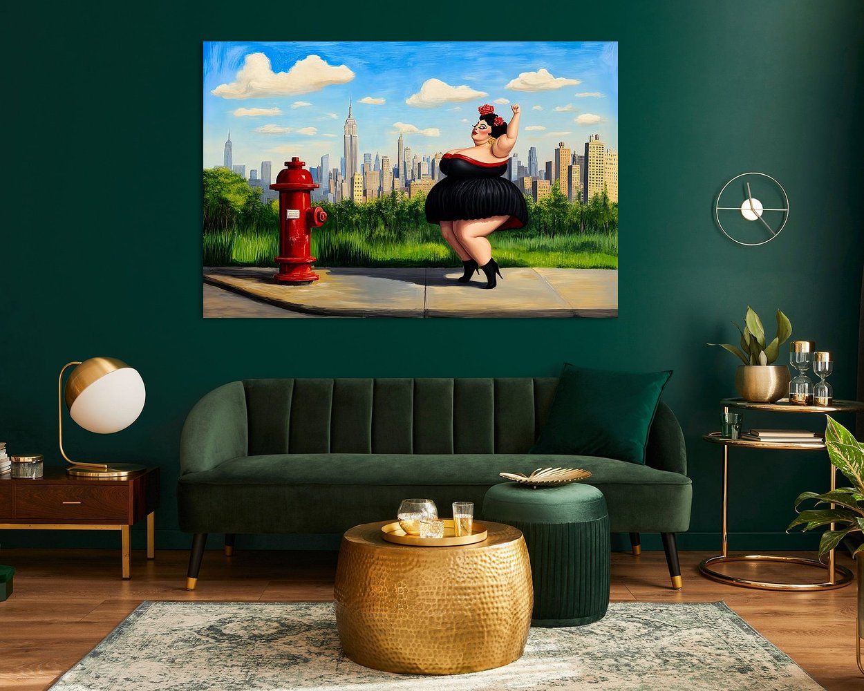 Example of the artwork in a room