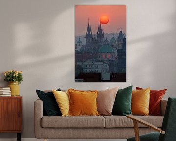 Praag - Zonsopgang boven de Oude Stad van t.ART