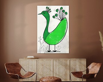 Groene Pauw van Modern Collection