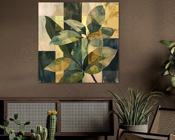 Varens | Schilderij Bladeren van De Mooiste Kunst