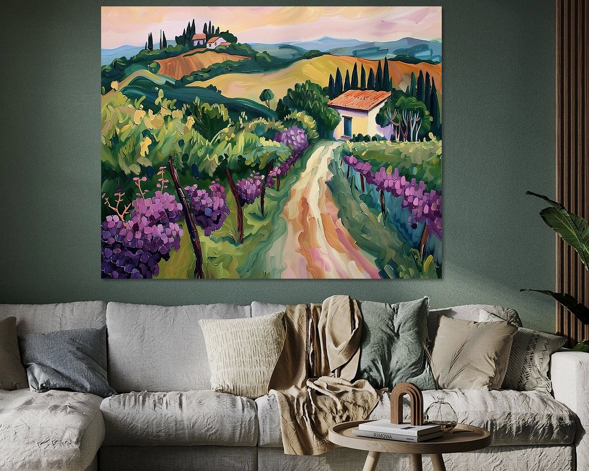Example of the artwork in a room