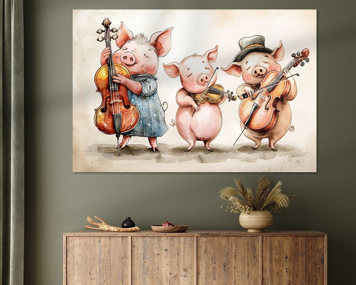 Example of the artwork in a room