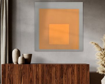 Josef Albers - Hommage aan het plein, grijs, oranje, hoge resolutie