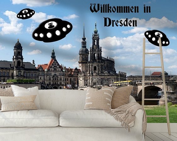 Example of the artwork in a room