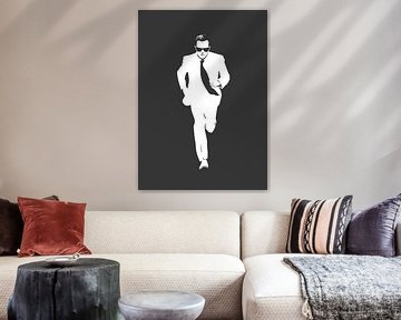 Rennende man van Andreas Magnusson