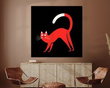 Rode kat van Andreas Magnusson