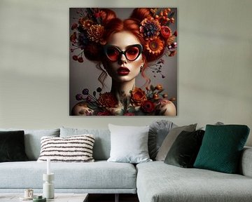 See my flowers en vintage glasses van Bernhard Karssies