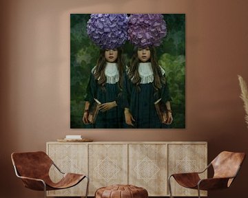 Vintage Beauty Tweeling Hortensia van Yvonne Zeldenthuis