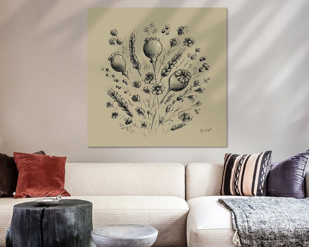 Example of the artwork in a room