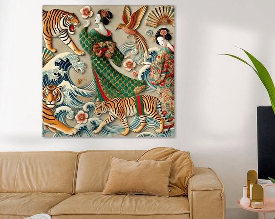 Example of the artwork in a room