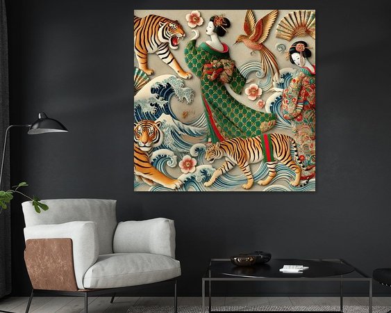 Example of the artwork in a room