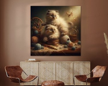 ragdoll Kätzchen spielen von Bernhard Karssies