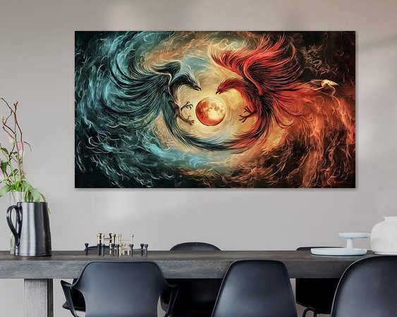 Example of the artwork in a room