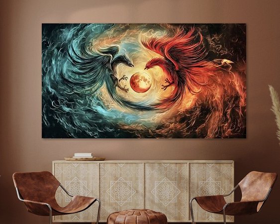 Example of the artwork in a room