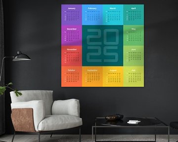 English Calendar 2025 by Harry Hadders