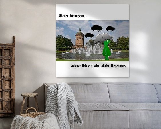 Example of the artwork in a room