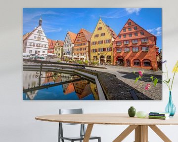 BAVARIA : MIDDEN FRANKRIJK - ROTHENBURG OB DER TAUBER - MARKTPLAATS