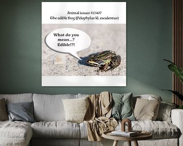The edible frog (Pelophylax kl. esculentus) has certain issues with his given name. by Grüntyers .