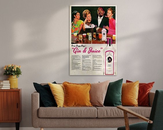 Example of the artwork in a room