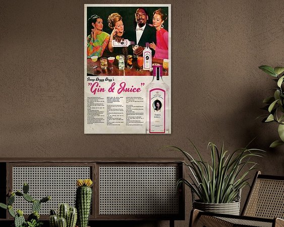 Example of the artwork in a room