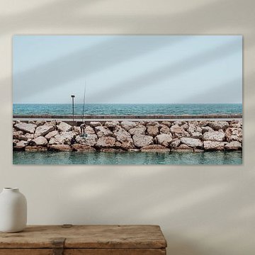 Inspektion des Fangs. Reicht der Fisch für das Abendessen?