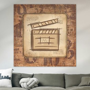 Filmklappe, Vintage-Kunst für Filmemacher: Schauspieler, Regisseure, Kameraleute