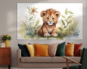 Baby lion van CanvasbyCaro