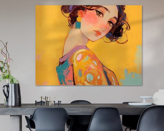 Example of the artwork in a room