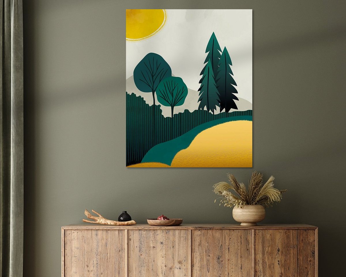 Example of the artwork in a room