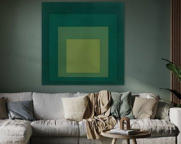 Josef Albers - Hommage an den Platz, grün