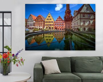 BAVARIA : MIDDEN FRANKRIJK - MARKTPLAATS - ROTHENBURG OB DER TAUBER