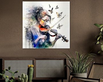 De vlinderviolist