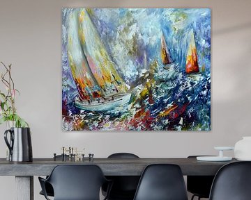 Abstract Sea von Gena Theheartofart