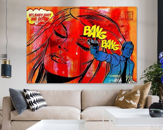 Example of the artwork in a room