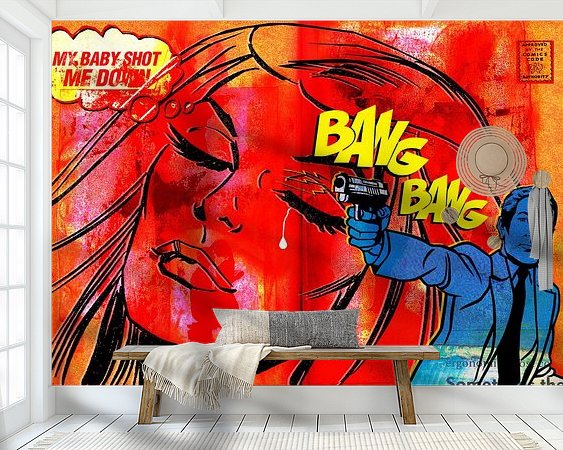 Example of the artwork in a room