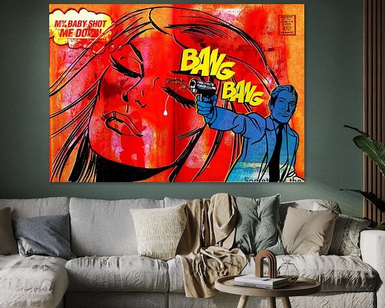 Example of the artwork in a room