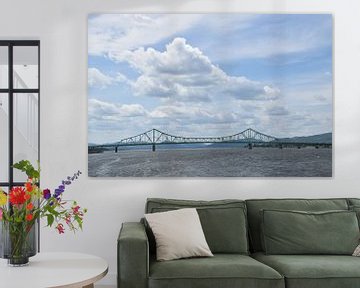 View of the bridge in summer by Claude Laprise