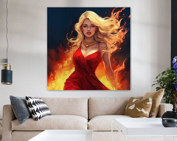 The girl on fire