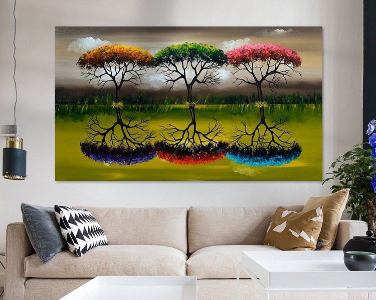 Example of the artwork in a room
