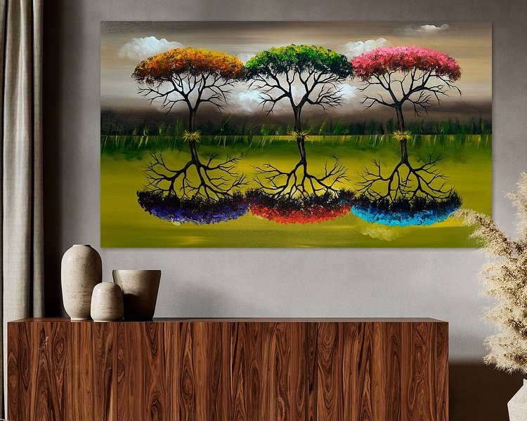 Example of the artwork in a room