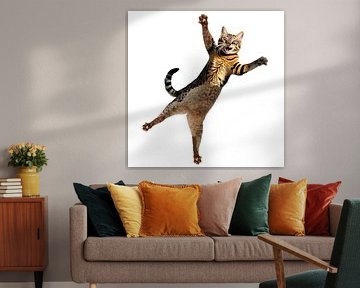 Fallende Katze von Artmotifs Eve