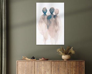 Connected in Soft Blue Movement by Color Square