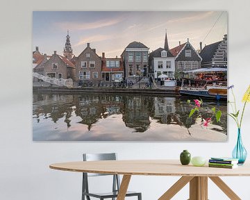 Zonsondergang in de haven van Monnickendam van Jeroen de Jongh Fotografie