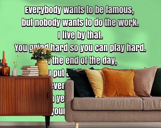 Example of the artwork in a room