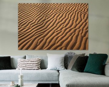 Sossusvlei rimpels van de wind in de woestijn van Namibië van Henk Derks