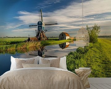 Ochtendlicht op Geremolen De Blauwe Wip