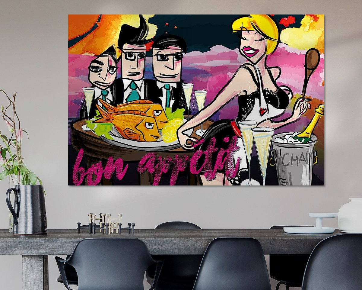 Example of the artwork in a room