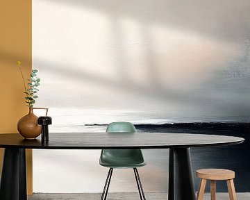 De zee, abstract minimalisme van Japandi Art Studio