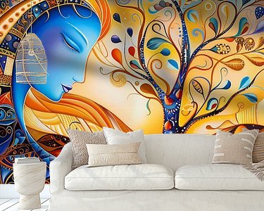 Example of the artwork in a room